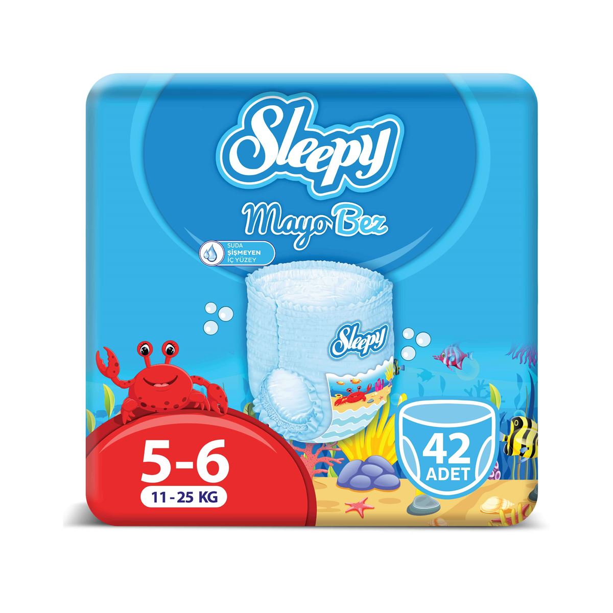Sleepy Mayo KÜLOT Bez 6 Numara Xlarge 3'LÜ PAKET 42 Adet 