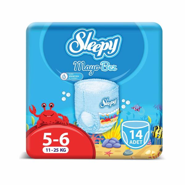 Resim Sleepy Mayo KÜLOT Bez 6 Numara Xlarge 14 Adet 