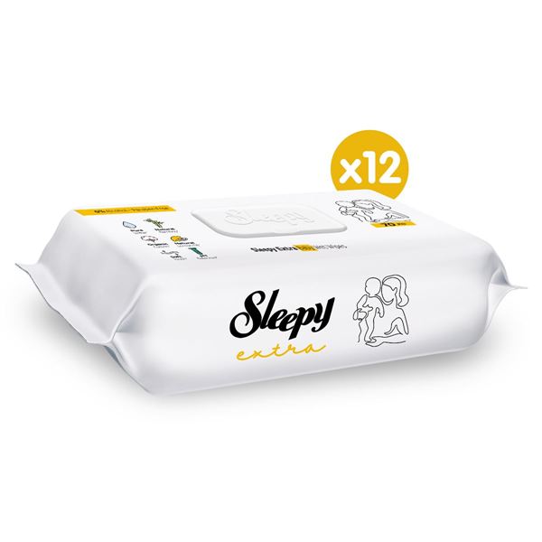 Sleepy Extra Islak Bebek Havlusu 12x70 (840 Yaprak)