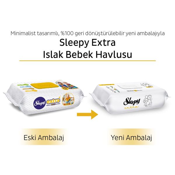 Sleepy Extra Islak Bebek Havlusu 70 Yaprak