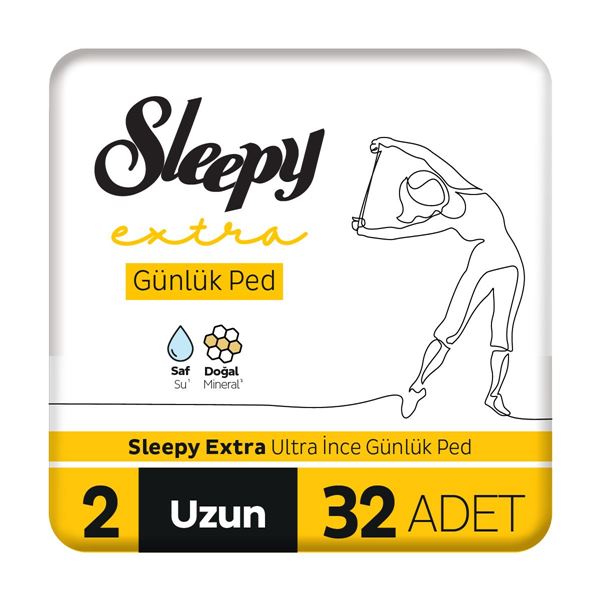 Resim Sleepy Extra Ultra İnce Günlük Ped Uzun 32 Adet Ped
