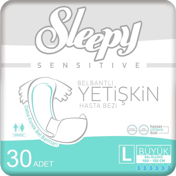 Resim Sleepy Large Yetişkin Hasta Bezi 30 Adet