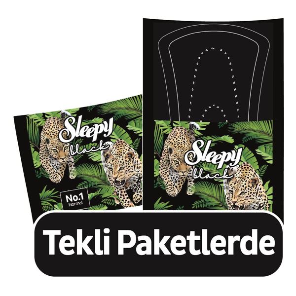 Sleepy Black Premium Plus Hijyenik Ped Normal 24 Adet Ped
