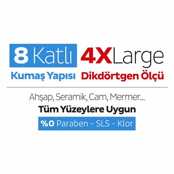Sleepy Easy Clean Çamaşır Suyu Katkılı Mopa Uyumlu Yer Temizlik Havlusu&Mendili 50 Yaprak