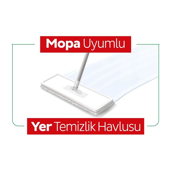 Sleepy Easy Clean Çamaşır Suyu Katkılı Mopa Uyumlu Yer Temizlik Havlusu&Mendili 50 Yaprak