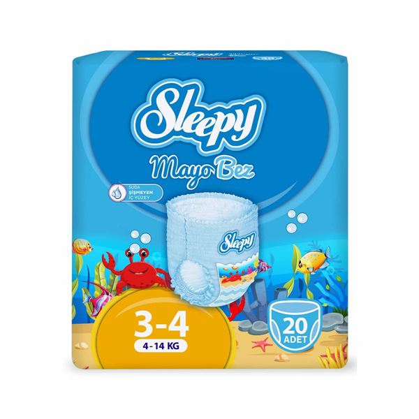 Sleepy Süper ikili Fırsat Paketi(Jeans Külot Bez 4 Numara 30 Adet + Mayo Külot Bez 4 Numara 20 Adet)