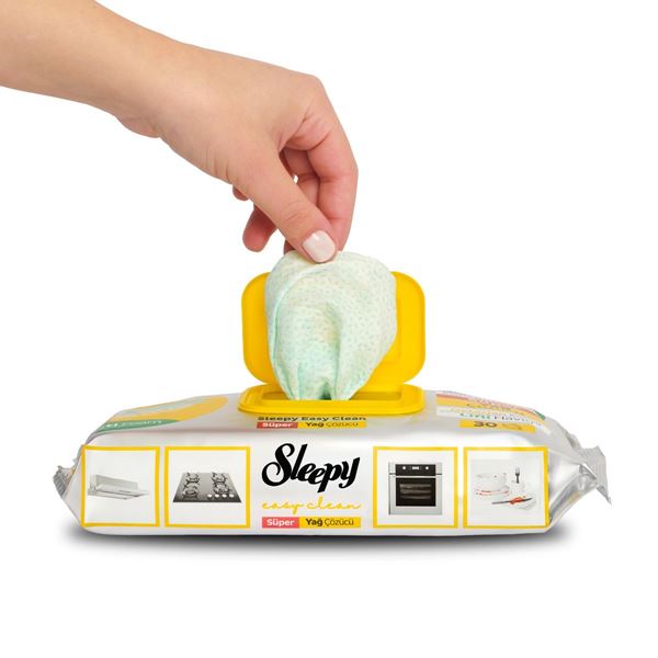 Sleepy Easy Clean Süper Yağ Çözücü Yüzey Temizlik Havlusu&Mendili 30 Yaprak