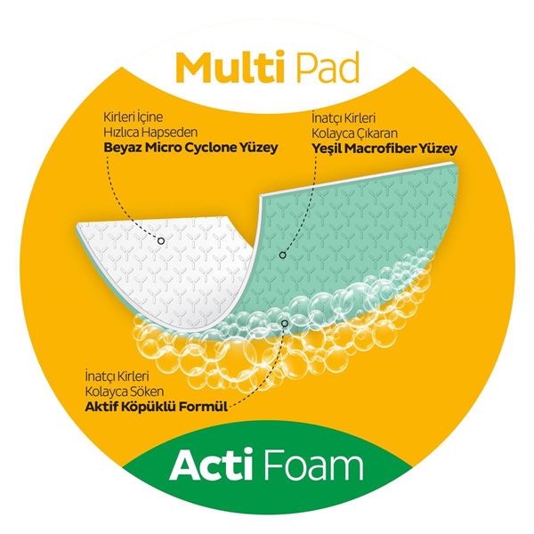 Sleepy Easy Clean Süper Yağ Çözücü Yüzey Temizlik Havlusu&Mendili 2x30 (60 Yaprak)