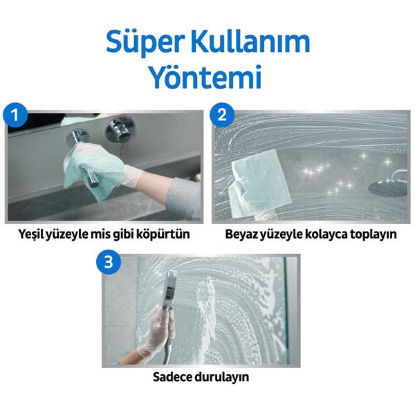 Sleepy Easy Clean Süper Kireç Sökücü Yüzey Temizlik Havlusu&Mendili 30 Yaprak