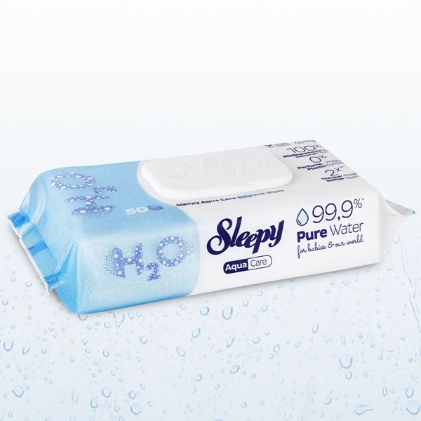 Sleepy AquaCare H2O Yenidoğan Islak Bebek Havlusu 50