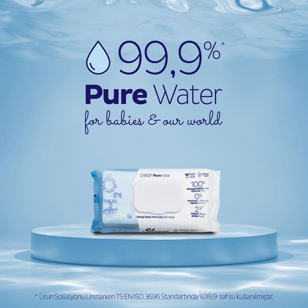 Sleepy AquaCare H2O Yenidoğan Islak Bebek Havlusu 50