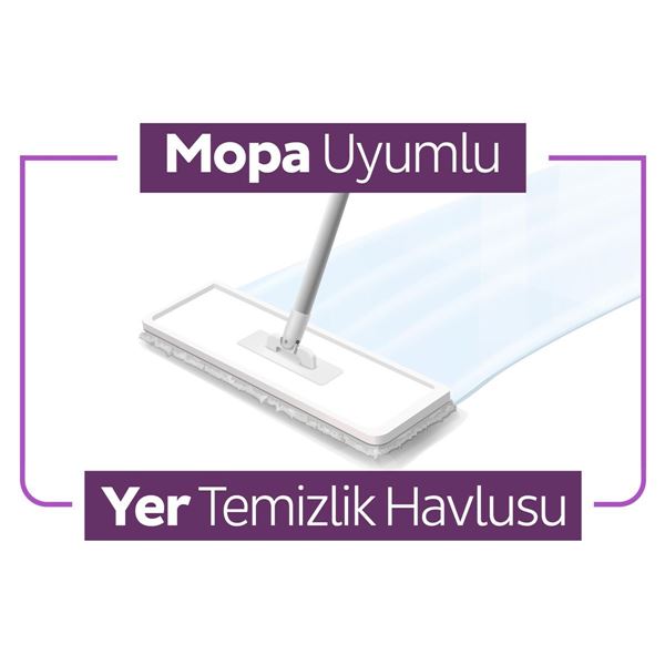 Sleepy Easy Clean Orkide Bahçesi Mopa Uyumlu Yer Temizlik Havlusu&Mendili 3x20 (60 Yaprak)