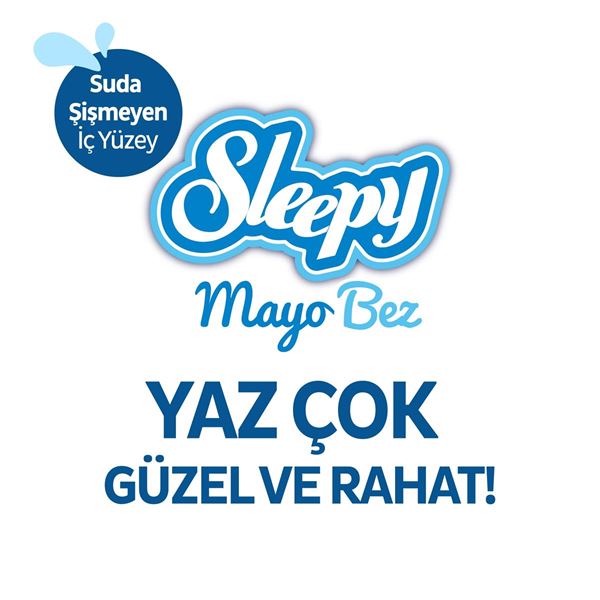 Sleepy 4 Numara Maxi Natural Gross 100+Mayo Bez 20+Pink Jeans Külot Bez 30+Plaj Çantası