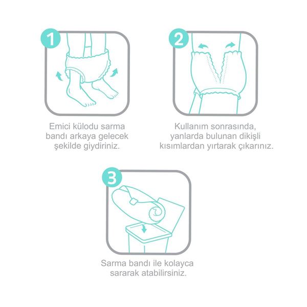 Sleepy Sensitive Antibakteriyel Emici Külot Large 30 Adet