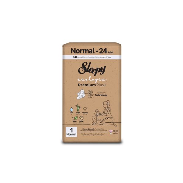 Sleepy Ecologic Premium Plus Hijyenik Ped Normal 24 Adet Ped