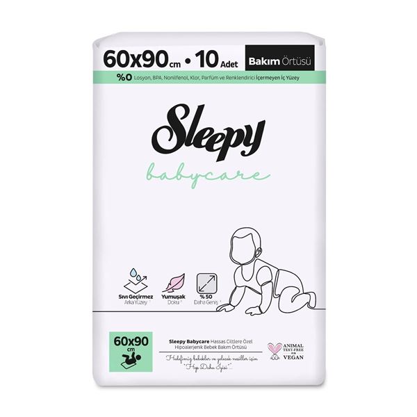 Sleepy Babycare Bebek Bakım Örtüsü 60x90 cm 10 Adet