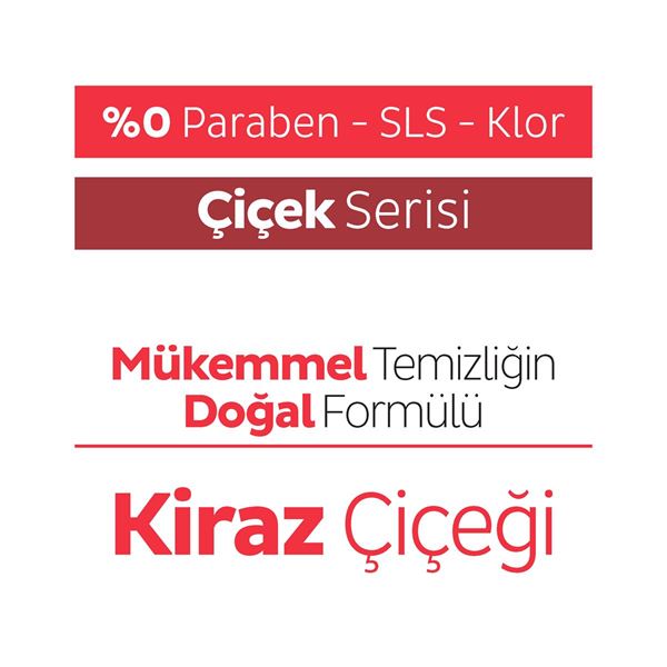 Sleepy Easy Clean Kiraz Çiçeği Yüzey Temizlik Havlusu&Mendili 3x100 (300 Yaprak)