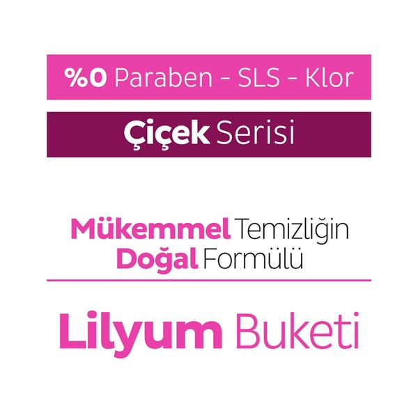 Sleepy Easy Clean Lilyum Buketi Yüzey Temizlik Havlusu&Mendili 100 Yaprak