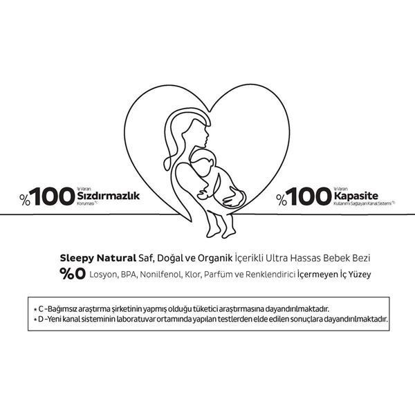 Sleepy Natural Double Soft Ultra Paket Bebek Bezi 5 Numara Junior 156 Adet