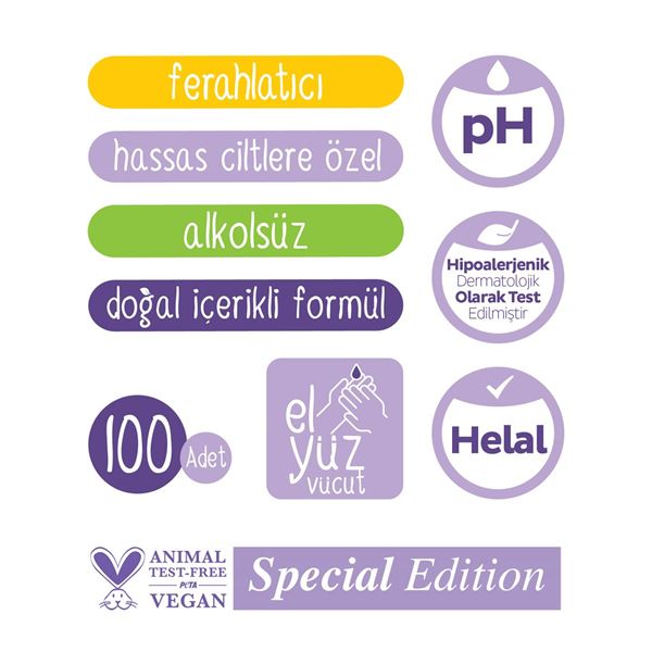 Sleepy Herbal Kişisel Bakım Havlusu 3x100 (300 Yaprak)