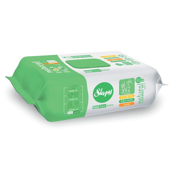 Sleepy Natural Kişisel Bakım Havlusu 100 Yaprak