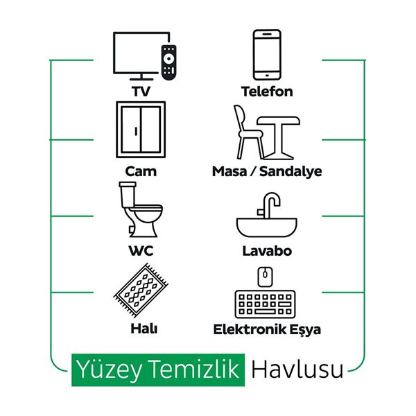 Sleepy Easy Clean Premium Beyaz Sabun Katkılı Yüzey Temizlik Havlusu Mendili 2x100 (200 Yaprak)